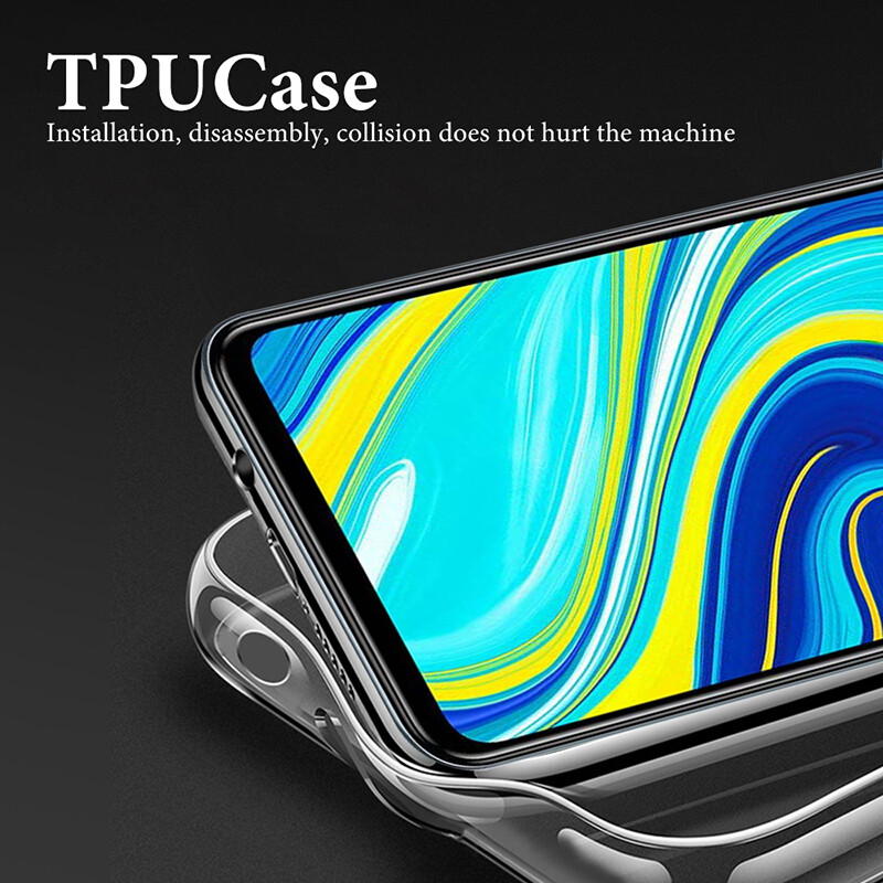 Lenuo Ultra-thin Transparent TPU Casing For Xiaomi Redmi Note 9s / Note 9 Silicone Soft Case For Xiaomi Redmi Note 9 Pro Max / Note 9 Pro Shockproof Phone Cases