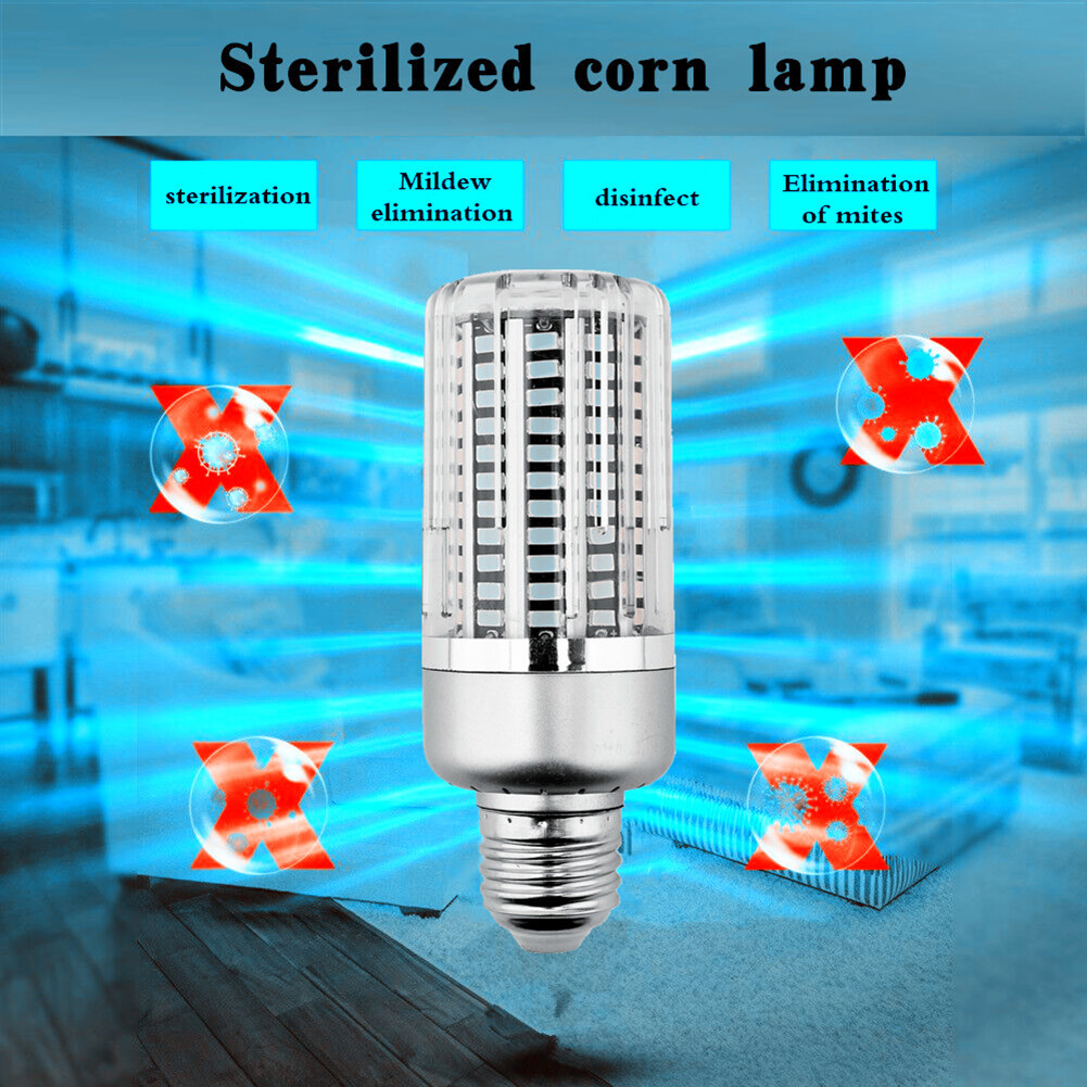 E27 40W 130 LED UV Germicidal Lamp Kill Dust Sterilize Disinfection Light