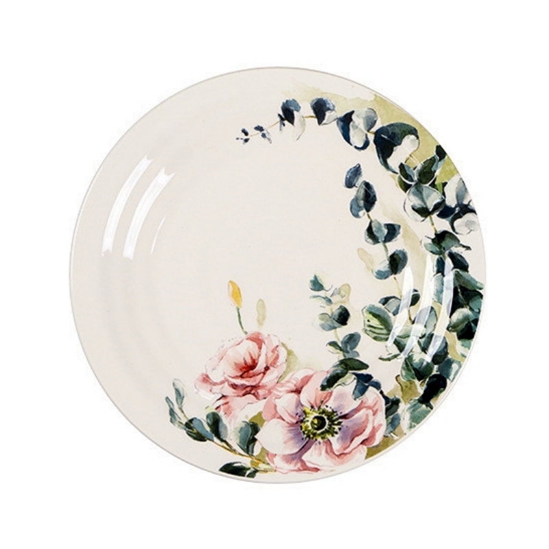 OMK American Ceramic 9 inch Dinner Plates