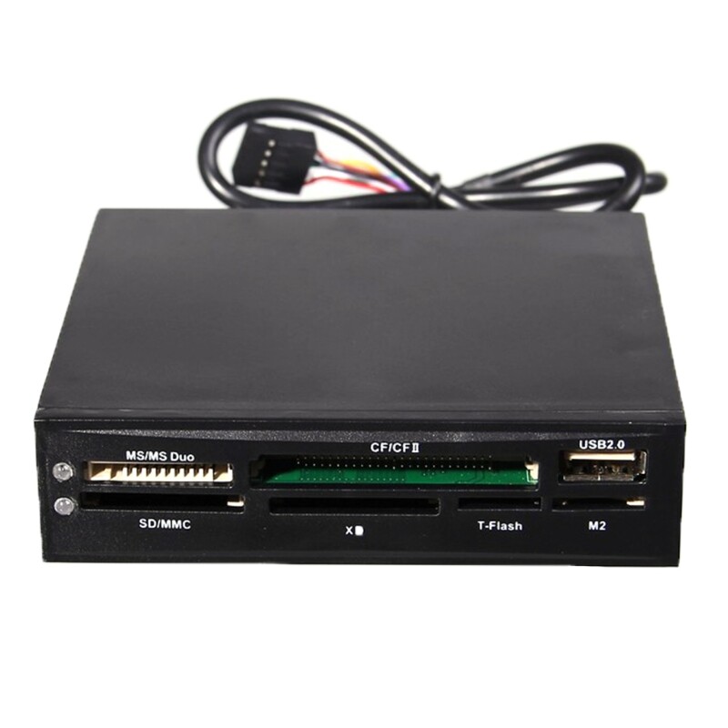 Efficient 3.5 inch USB SD MMC XD TF Card Reader Internal MS CF MD