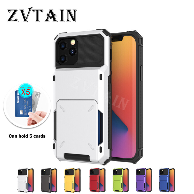 Flip Pocket Cover For iPhone 13 14 15 Pro Max 14 15 Plus 12 Pro Max 12 13 mini 11 Pro Max SE 2020 Wallet Case With Credit Card Case For iPhone 6 7 8 Plus Xs Max XR Hard Bumper Casing