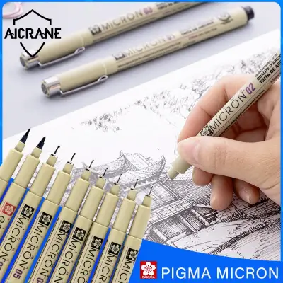 AICRANE Pigment Marker Pens Micron Pen Soft Brush Drawing Painting Waterproof Art Markers Drawing Sketch Cartoon.