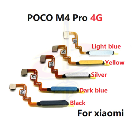 Fingerprint scanner flex for xiaomi redmi note 11 11s poco m4 pro 4g 5g home button