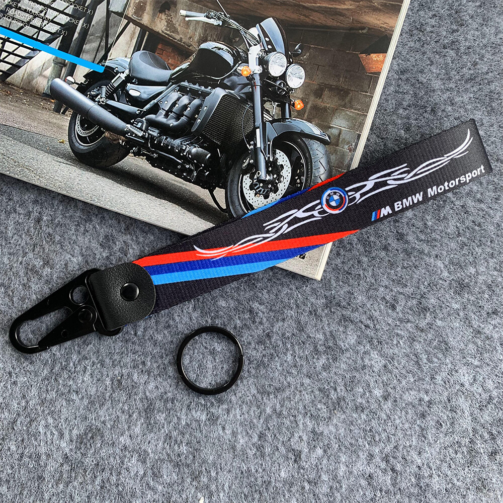 2PCS/Lot Motorcycle Accessories Embroidery Keychain Key Ring Key chain keyring For BMW