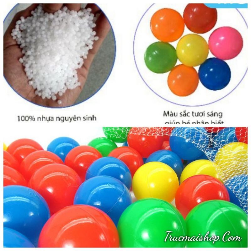 Bóng nhựa to bóng nhựa nhà banh đường kính 10cm bóng phi 10