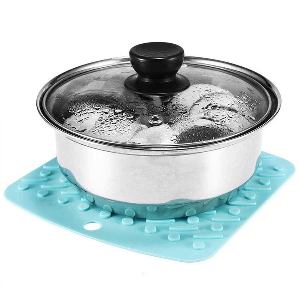 Doxiy 1 MÁY TÍNH Đa Năng Silicone Cách Nhiệt Thảm Nhà Bếp Placemat Có Chống Dáng Cạp Chống Trượt Và Cao chống nhiệt độ (màu ngẫu nhiên)