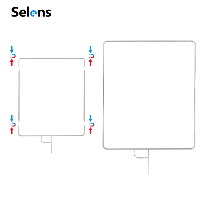 Selens Có Thể Tháo Rời Video Studio Thép Không Gỉ Cờ Bảng Điều Chỉnh Phản Xạ Khuếch Tán Camera Acessorios Fotografia, Studio Ảnh