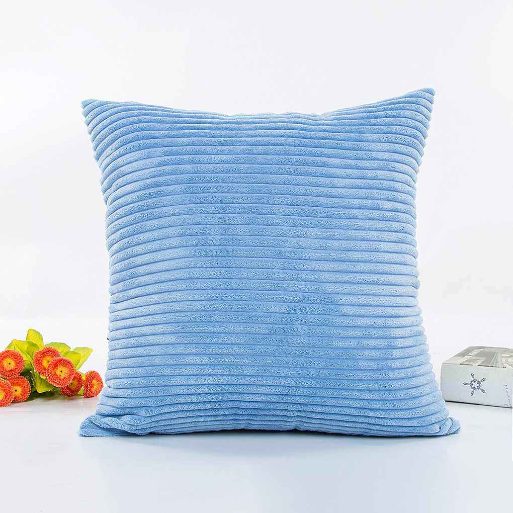 Super Soft Solid Square Cushion Cover Bed Sofa Throw Fur Pillow Case Home Decor