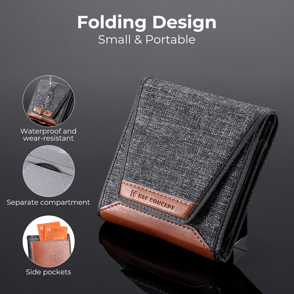 K&F Concept Filter Kit Netural Density ND4 MCUV for CPL filter Camera Lens Bundle With 1pcs Cleaning cloth and Filter Pouch 58mm 62mm 67mm