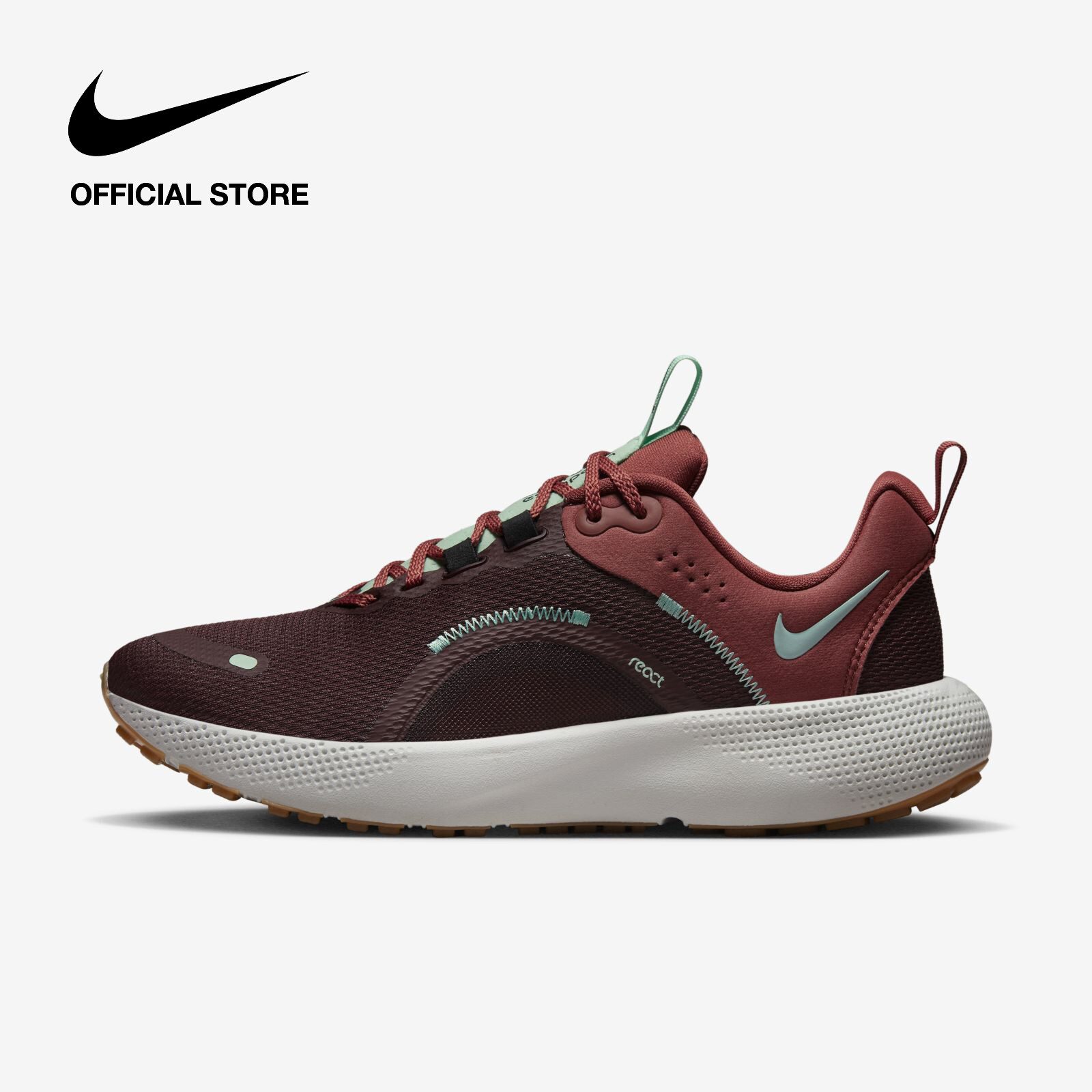 Nike deals react burgundy