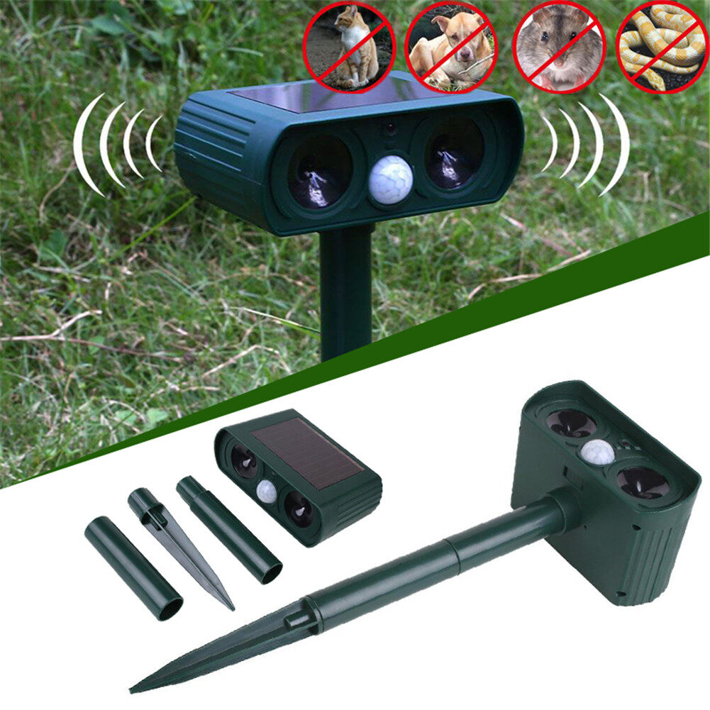 Lf máy đuổi động vật bằng sóng siêu âm ngoài trời năng lượng mặt trời thiết bị đuổi thiết bị đuổi chim
