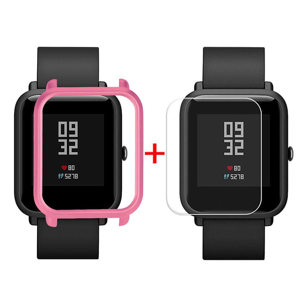 Sarung Pelindung untuk Xiaomi Huami Amazfit Bip Jam Anak Muda dengan Pelindung Layar