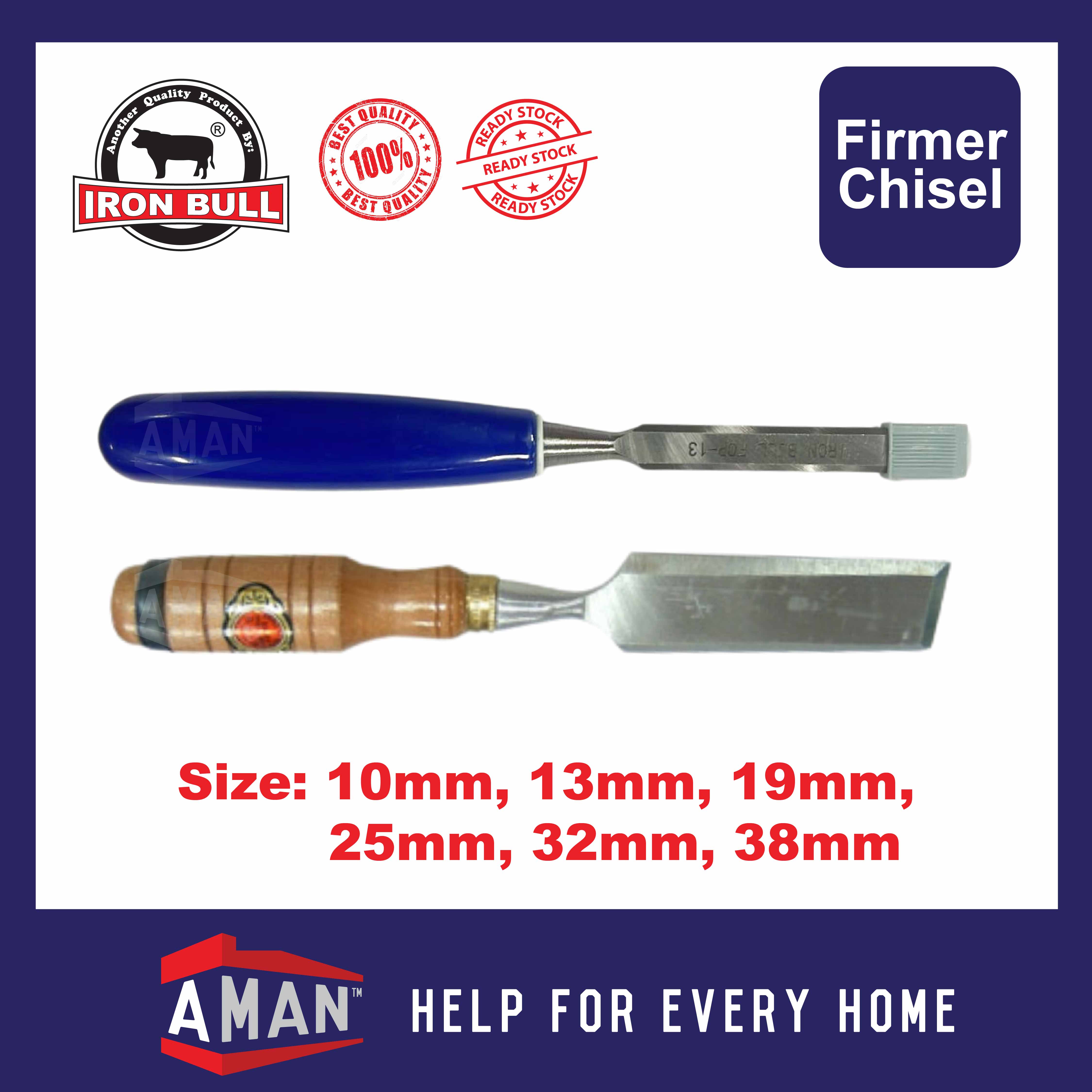 IRON BULL Firmer Chisel Bevelled Wood Chisel With Ferrule Woodworking