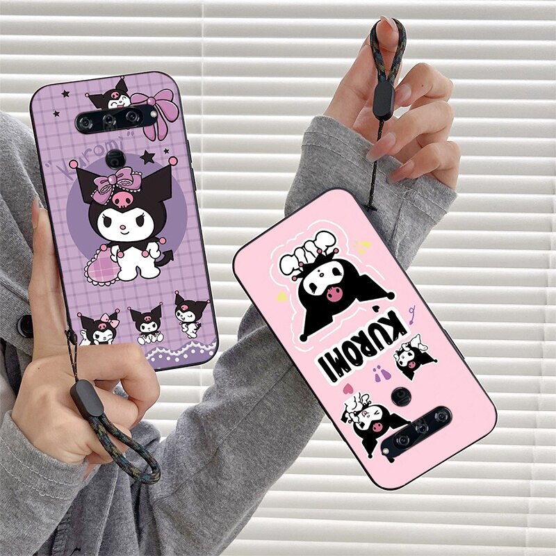 LG V40 ThinQ V40 Casing Cute Kuromi Protective Phone Case