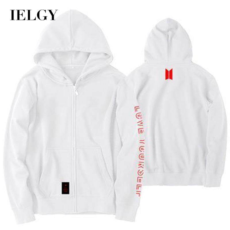 IELGY BTS Jacket Hoodie LOVE YOURSELF Concert Sweater Zip Up Top Bangtan Boys Lazada PH