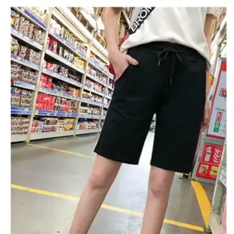 plus size knee length shorts