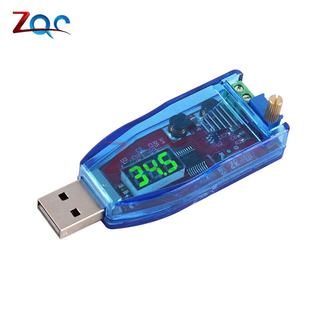 DC-DC 5V to 3.3V 9V 12V 24V USB Step UP Step Down Power Supply Module Adjustable Boost Buck Converter Out DC 1.0V-24V With Case