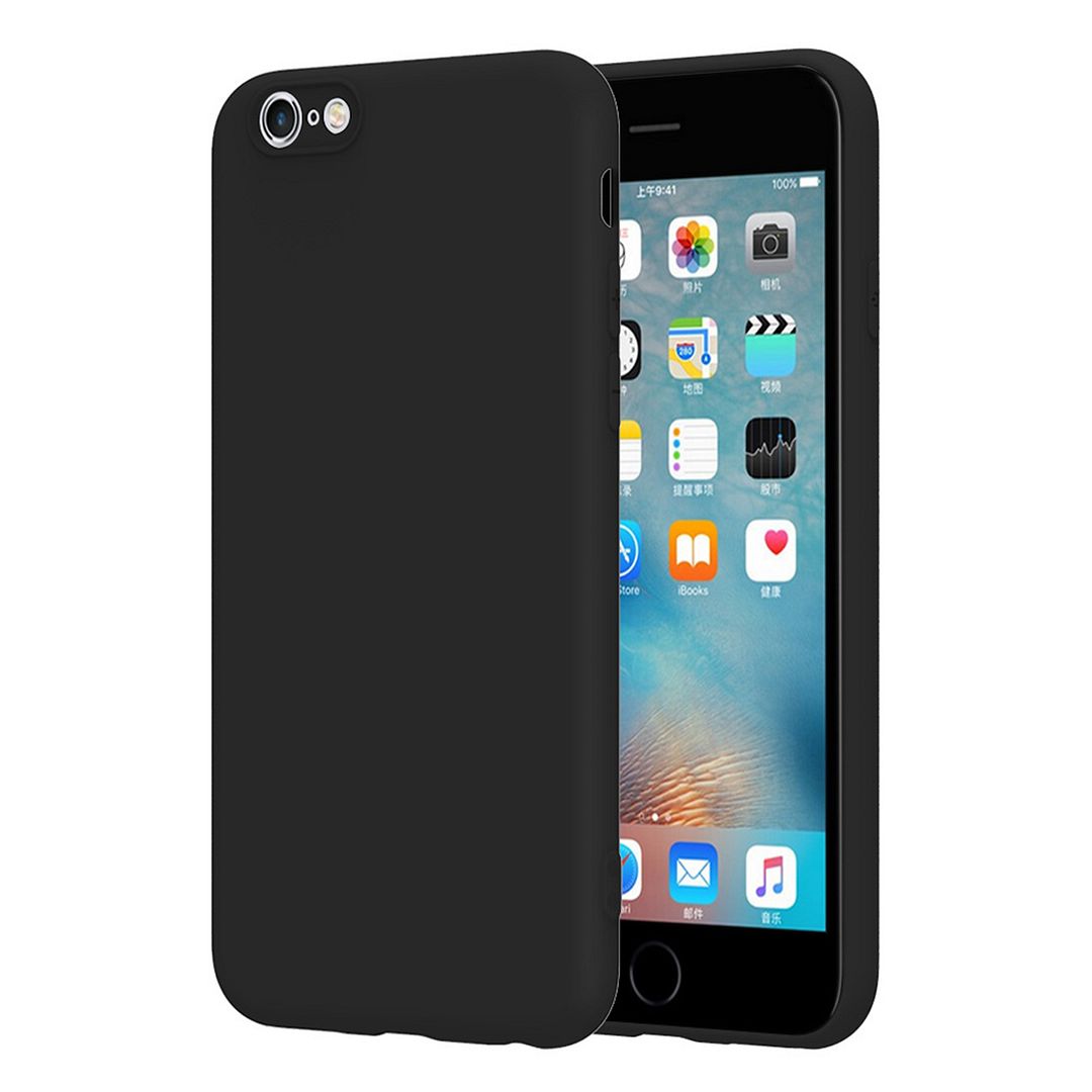For Apple iphone 6 6S Case, New Soft Silicone TPU Back Cover Skin Cute Solid Color Shockproof Buffer Bumper Phone Casing