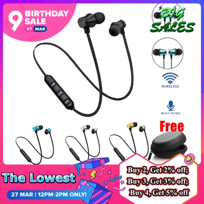 Colorful Bluetooth 4.2 Wireless Earphone Earbuds Magnetic Wireless Sports Headset Bass Music With Mic