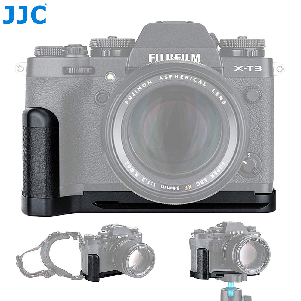 JJC HG-XT3 Camera Solid Metal Hand Grip Secure Handle Bracket For Fujifilm X-T3 X-T2 XT2 XT3 Cameras, Replace MHG-XT3 MHG-XT2