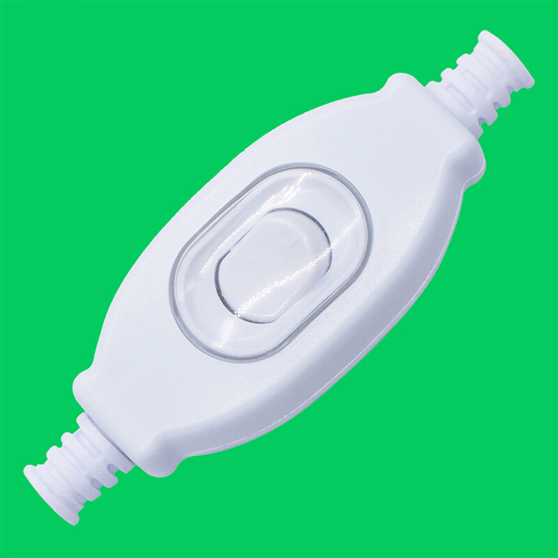 Jollic Outdoor Dustproof Rocker Switch IP65 Waterproof In Line Switch Cord Switch Appliance Switch Inline ON/Off Rocker Switch Double Cut Switch Dust Switch