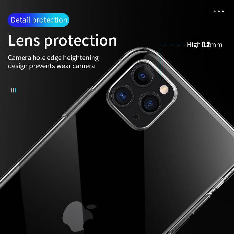 HOCO HD Transparent Protective Case for iPhone 11 Pro Max 2019 Soft TPU Clear Ultra Thin Case Full Cover Protection For iPhone 11 Pro Max