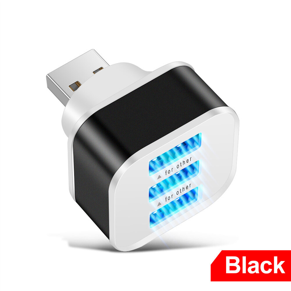 Wind Portable High Speed 3-port Usb Multi Hub Splitter Expansion 3usb Interface Output Desktop Pc Adapter For Travel Dailylife Use