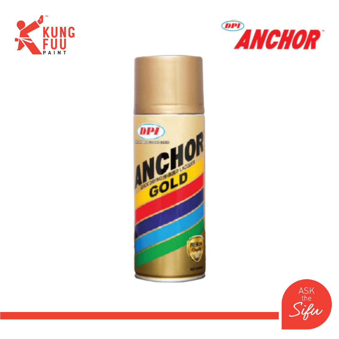 Anchor Quick Drying HiBuild Lacquer Gold Spray Paint Lazada