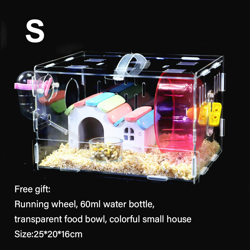 Đế Lồng Chuột Nhảy Và Chuột Hamster Thúc Đẩy Việc Đào Hang Theo Bản Năng Trong Khi Chứa Rác Và Mảnh Vụn Bao Gồm Tất Cả Các Phụ Kiện Và Đường Hầm Chơi