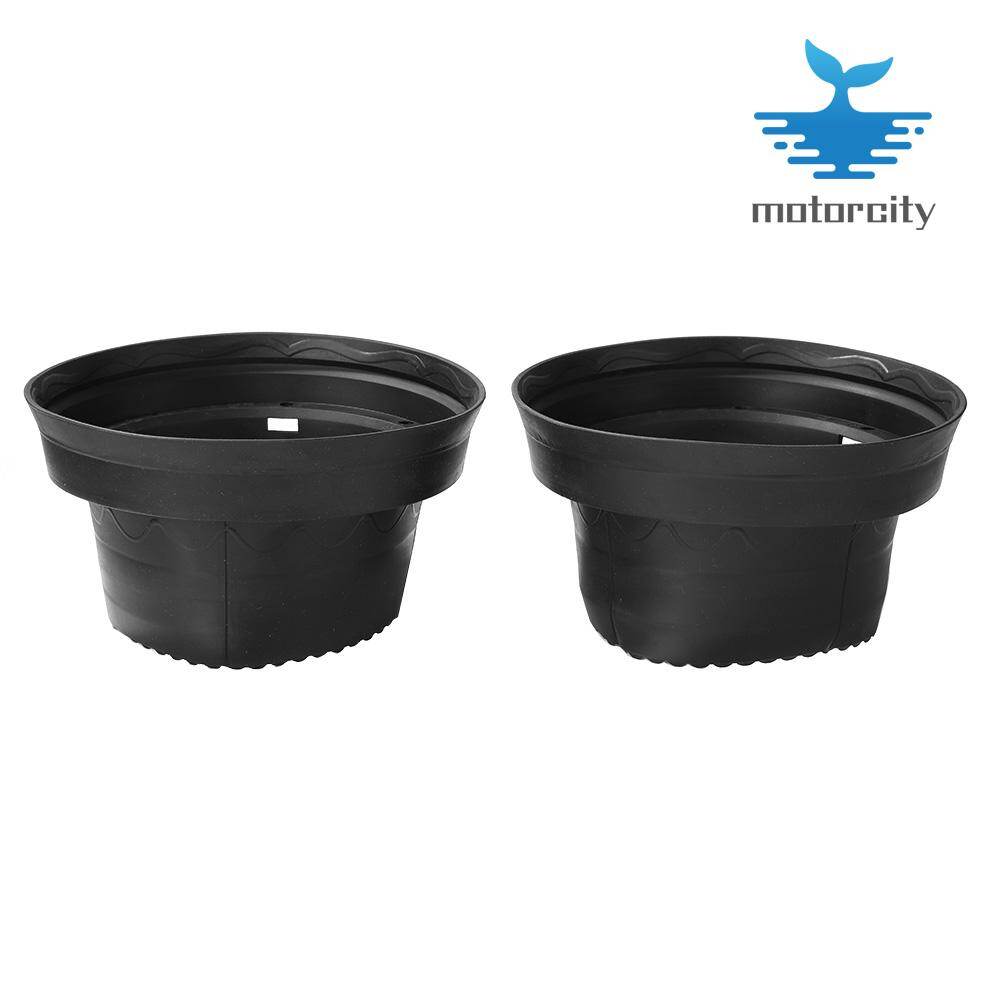 2pcs 6.5in Waterproof Car Speaker Covers Soft Silicone Foldable Horn Spacer