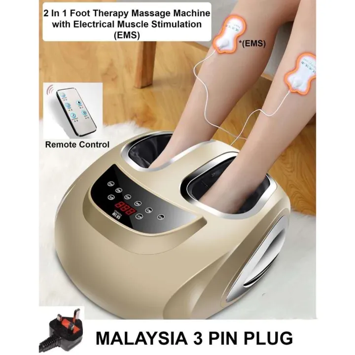 Foot Therapy Massager Reflexology Massage Machine Shiatsu Infrared Light Heat Mesin Urut Kaki 脚底按摩器加热气囊 Lazada