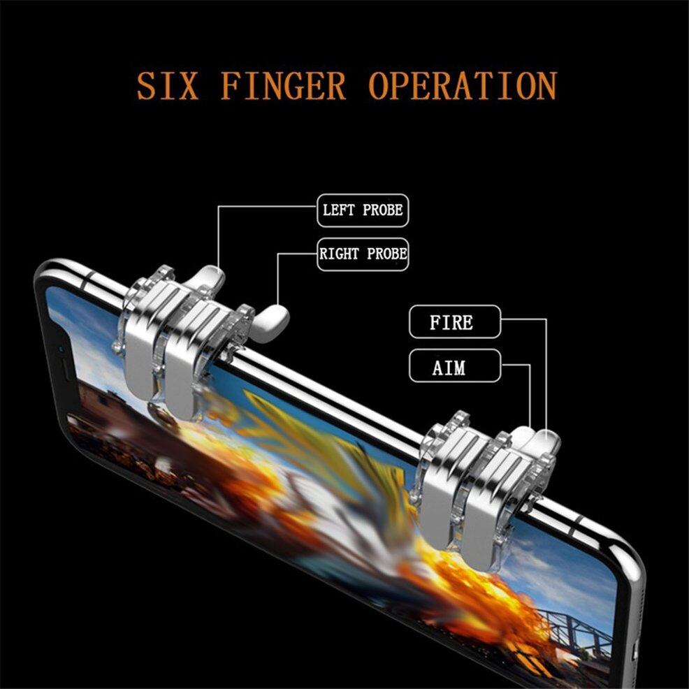 OXG Tay Cầm Chơi Game Di Động Điện Thoại Thông Minh Bằng Kim Loại Cho Pubg Nút Bắn Mục Tiêu