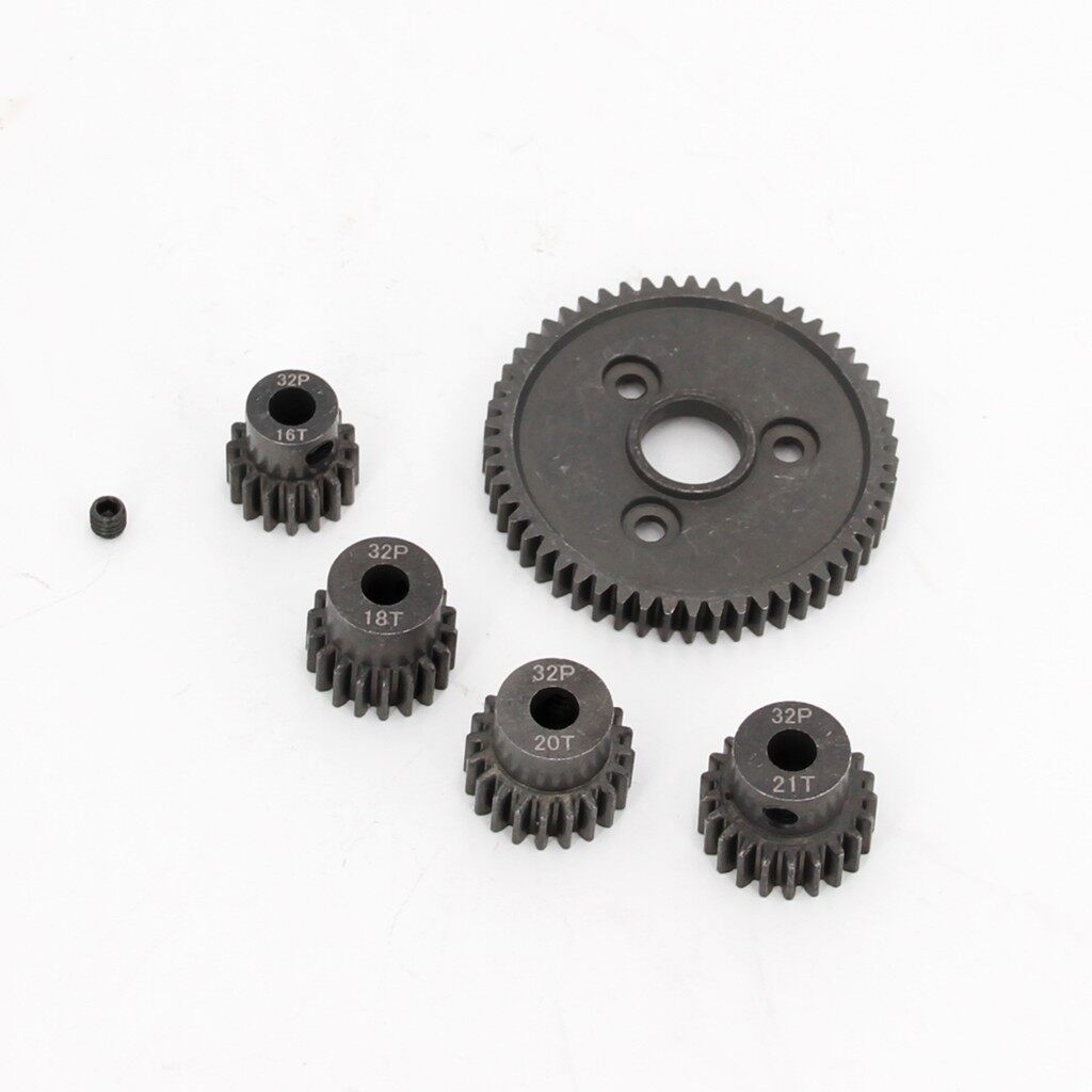 54T Steel Metal Spur Gear 32P 13T 14T 15T 16T 17T 18T 19T 20T 21TMotor Pinion Gears for Traxxas Slash 4x4 Stampede 4x4 VXL Rustler 4X4 E-Revo T-Maxx