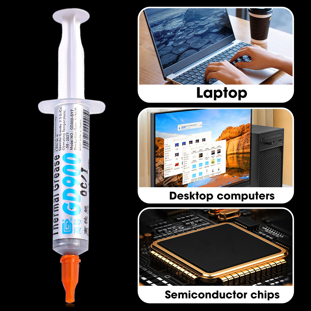 GD900 1/3/7g nóng dẫn nhiệt keo mỡ Silicone thạch cao bồn rửa hợp chất cho bộ làm mát CPU Bộ tản nhiệt làm mát thạch cao