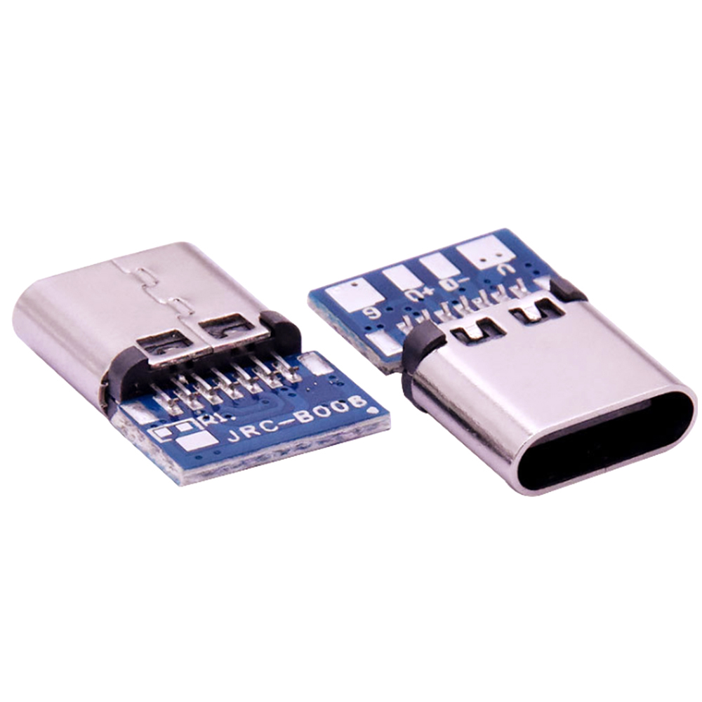 10 Cái Đầu Nối Micro USB 2.0 Loại C Ổ Cắm Cái 14 Chân Ổ Cắm Thông Qua Lỗ PCB 180 Dọc Lá Chắn, USB