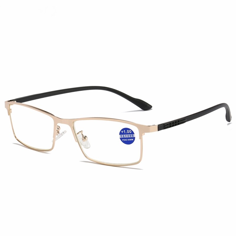 Jn impression new anti-blue light presbyopic glasses metal optical frame presbyopic glasses female presbyopic glasses male high-definition reading glasses+1.0,+1.5,+2.0,+2.5,+3.0,+3.5,+4.0