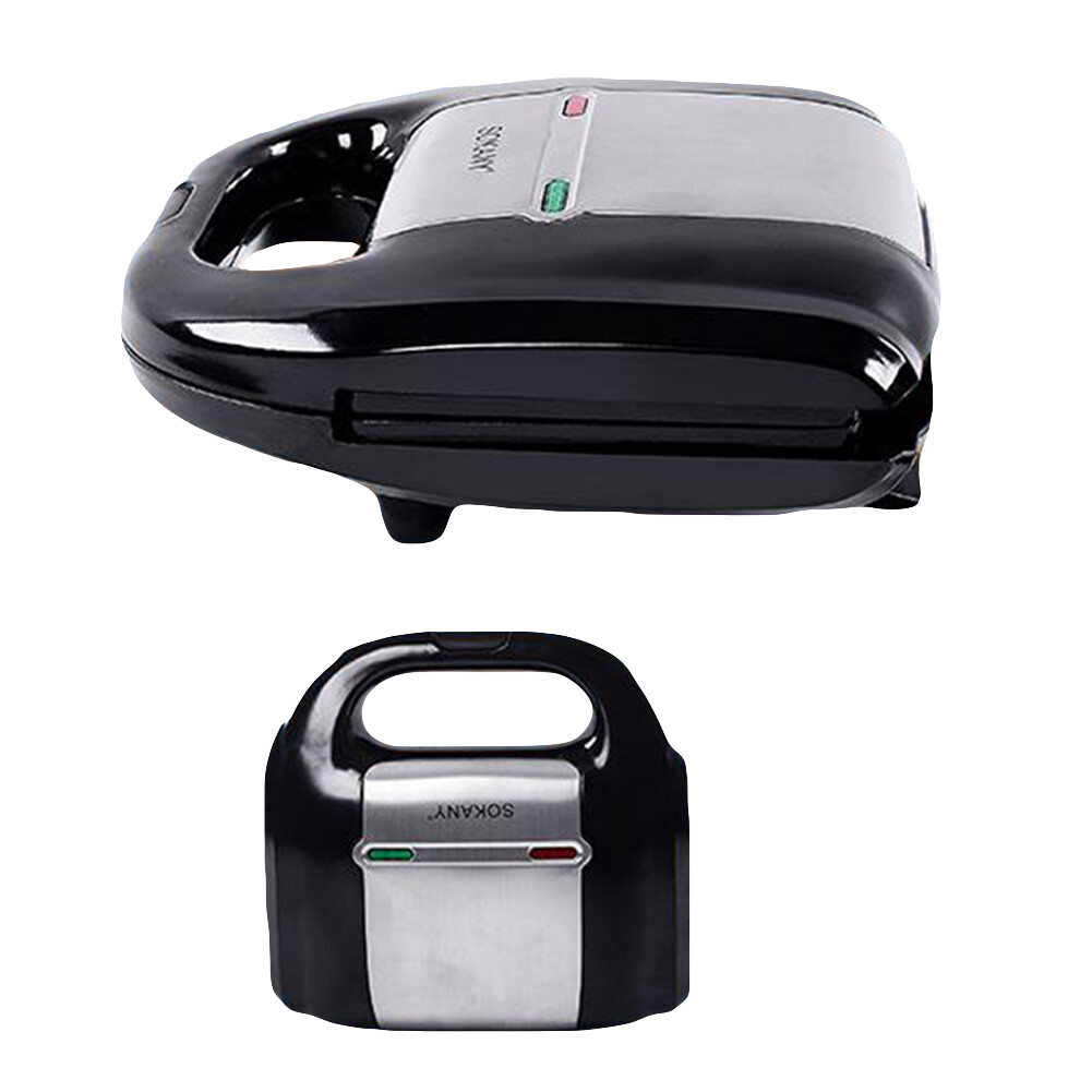Tongpudi®Máy Làm Bánh Sandwich Chạy Điện Tấm Nướng Máy Nướng Bánh Mì Bữa Sáng Máy Làm Bánh Mì Bánh Quế （ Phích Cắm EU