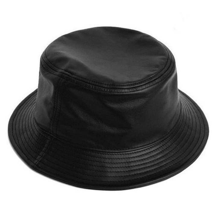 leather fishing hat