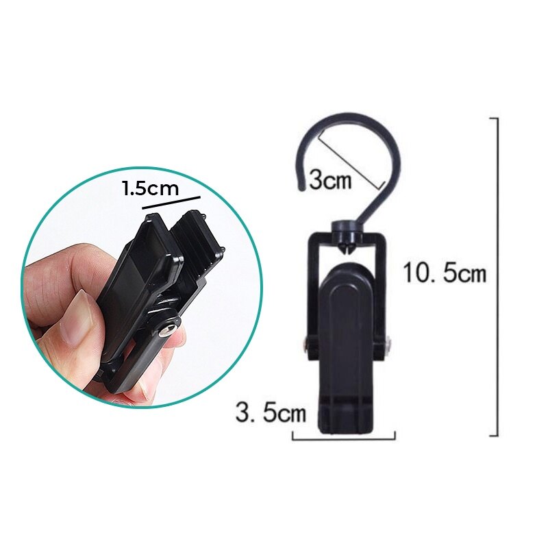 YESPERY 1/4/8 Chiếc Móc Mũ Xoay Được Móc Phơi Quần Áo Bằng Nhựa Đa Năng Móc Trưng Bày Mũ Cho Cửa Hàng Móc Treo Găng Tay Kẹp Phơi Tất