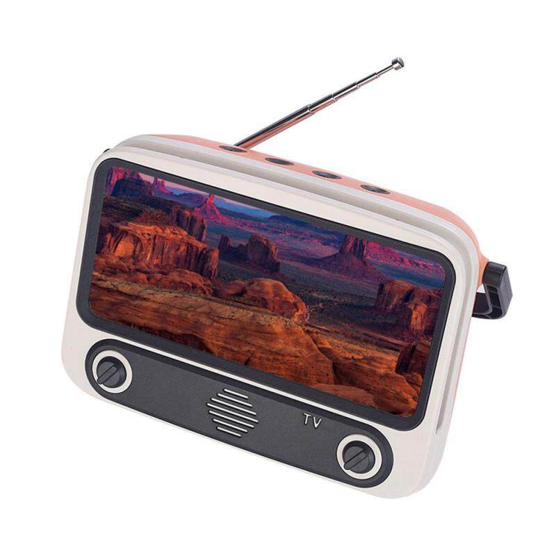 niceEshop Creative Retro Bluetooth Speaker Portable Tv Mobile Phone Bracket Tv300 Radio Card Audio Singapore