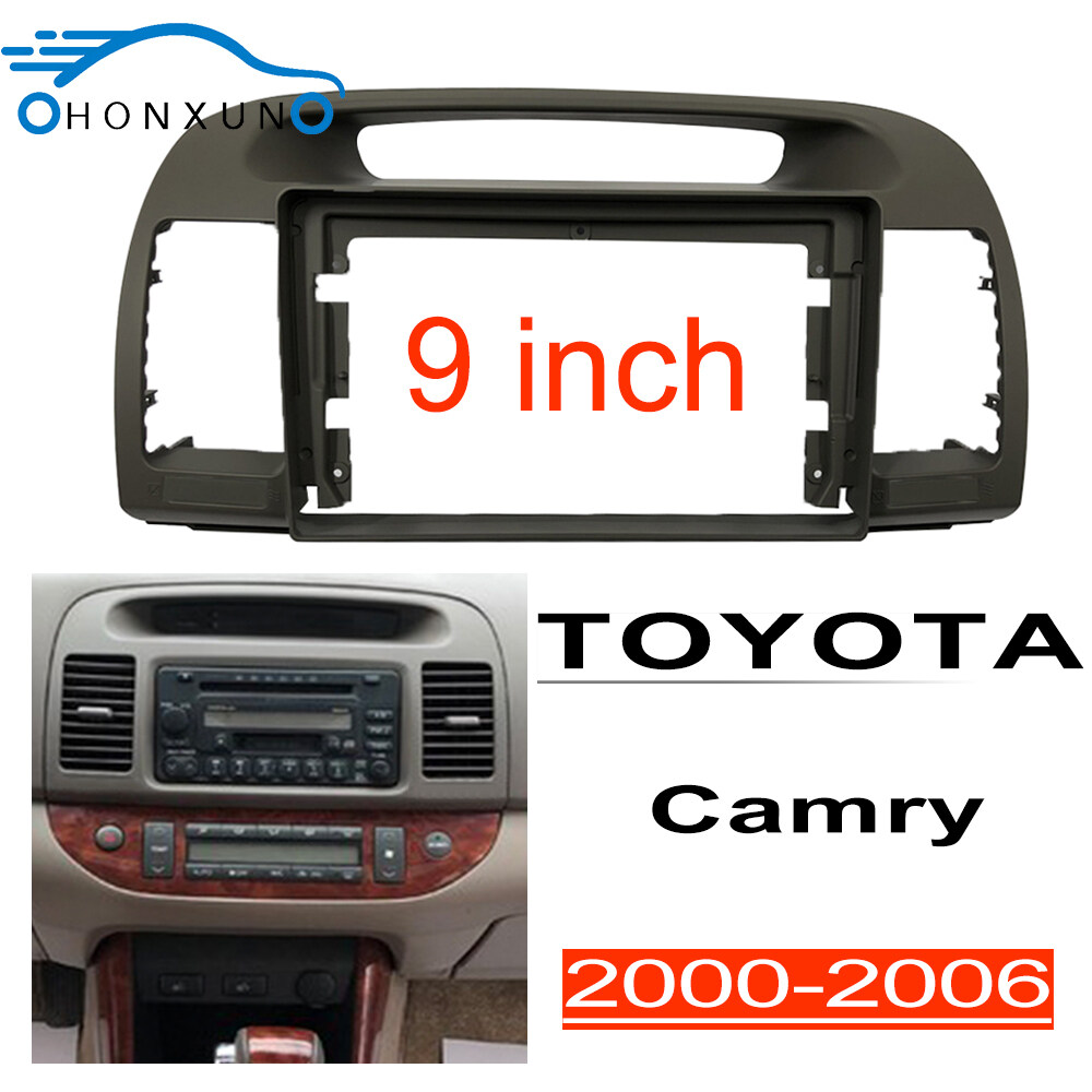 Honxun กรอบวิทยุติดรถยนต์ Toyota Camry,แผงหน้าปัดขนาด2 Din 9นิ้วฝาครอบเครื่องเล่น2000-2006