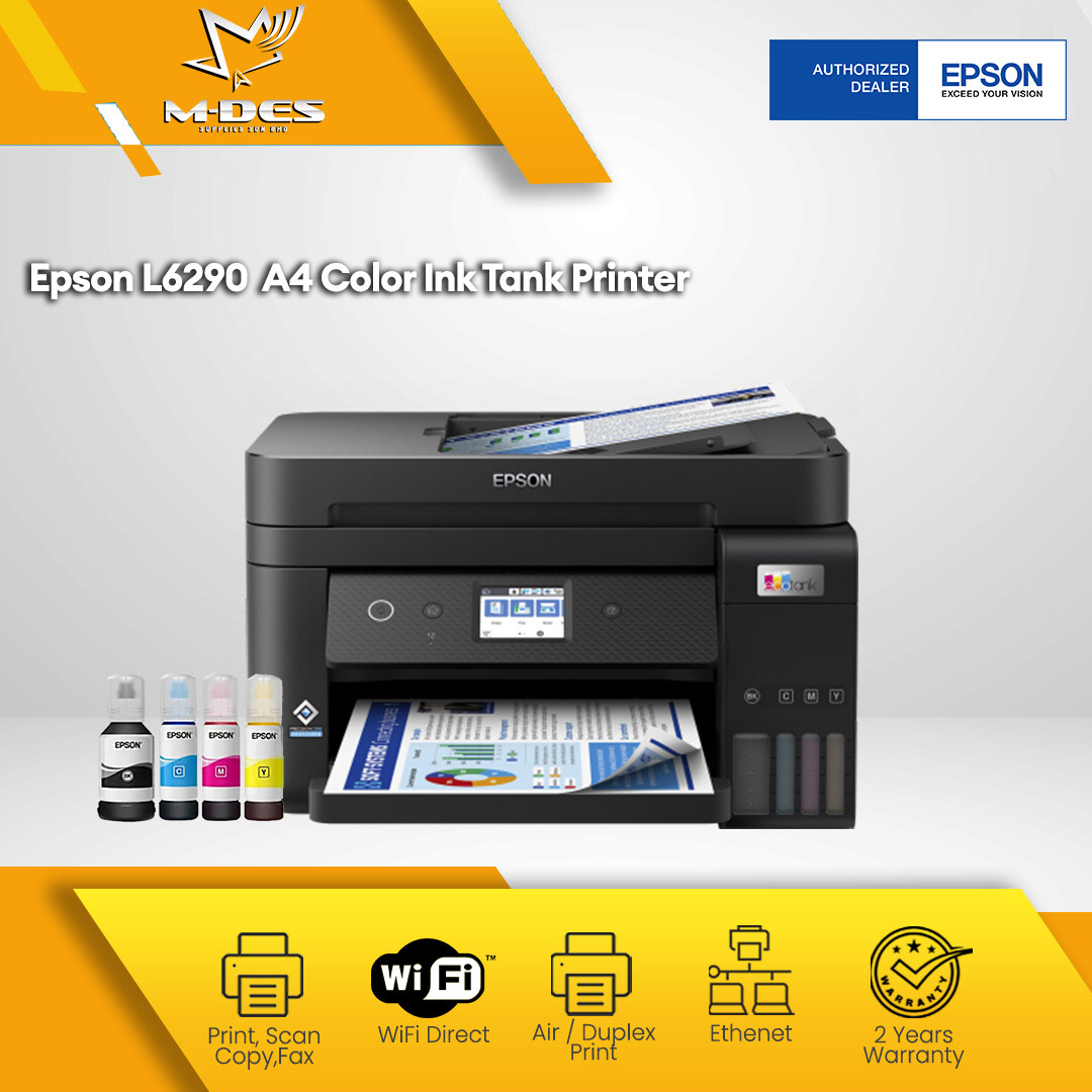 Epson EcoTank L6290 Wireless Duplex All In One Ink Tank A4 Printer ...