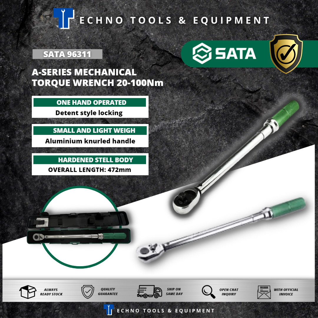 SATA 96311 ASERIES MECHANICAL TORQUE WRENCH 20100Nm Lazada