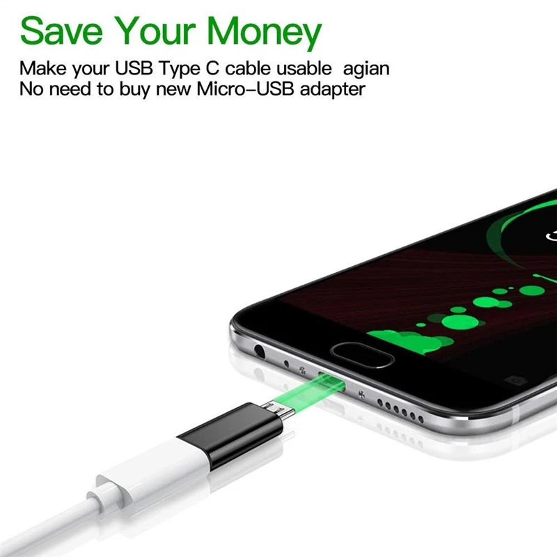 Type-C To Micro USB/lightning Cellphone Charging Adapter