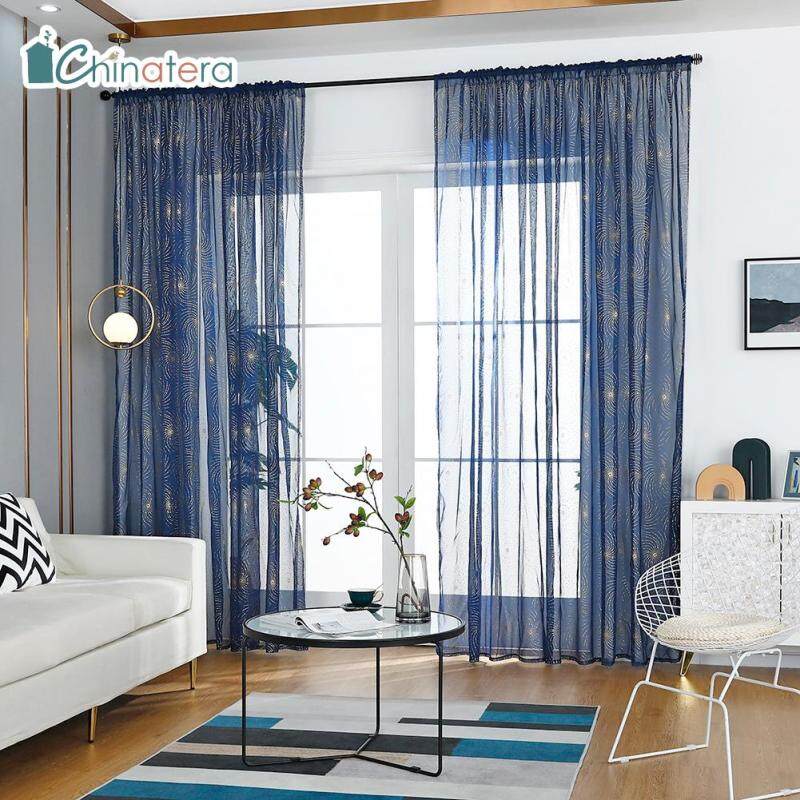 Màn Che Cửa Sổ Sợi Pháo Hoa Hiện Đại, 1 Chiếc, Vải Tuyn, Voan Mỏng, Trang Trí Phòng Khách, Phòng Ngủ, Chinatera