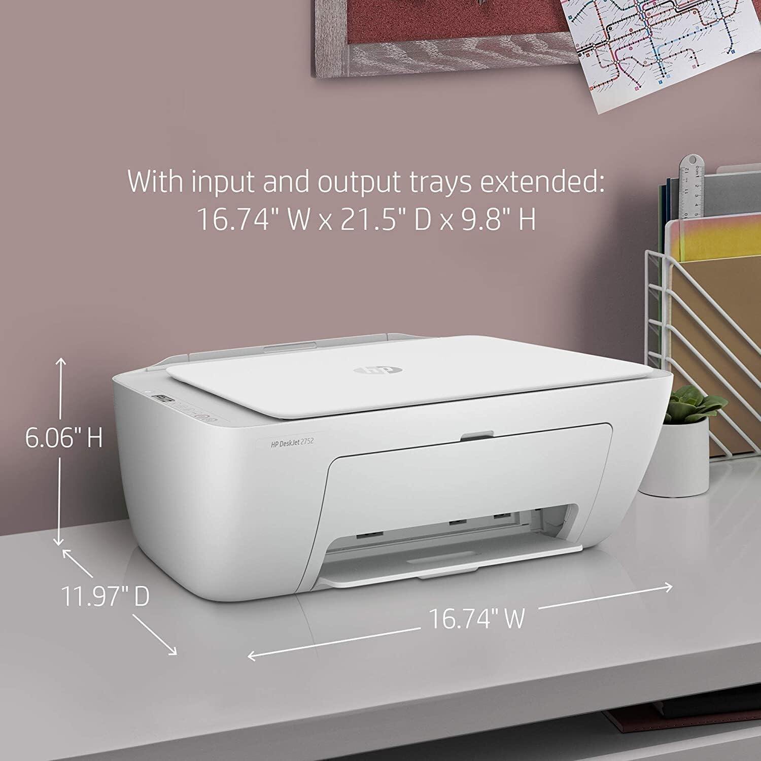 HP All-in-One Wireless Color Inkjet Printer, Print, Copy, Scan, Wireless USB Connectivity Mobile Printing