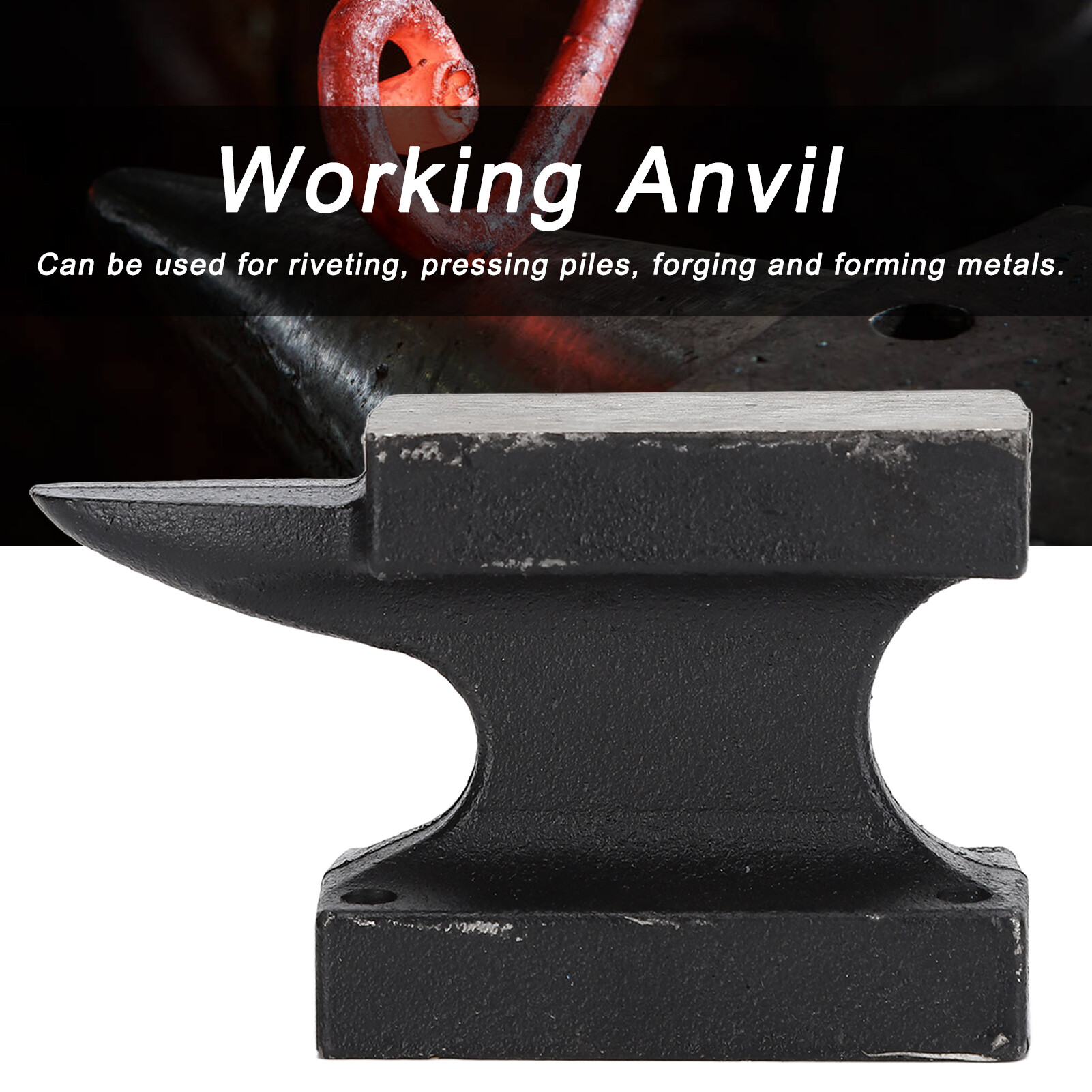 Anvil Horn Cast Iron 1lb Bench Rustproof High Hardness Forging Tool for Smithing