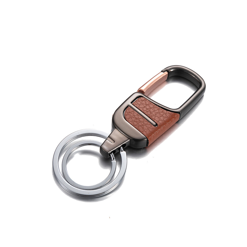 Janedream 1PC Car Metal Waist Hanging Keyrings Key Chains Key Chains Two Rings Holder For Men