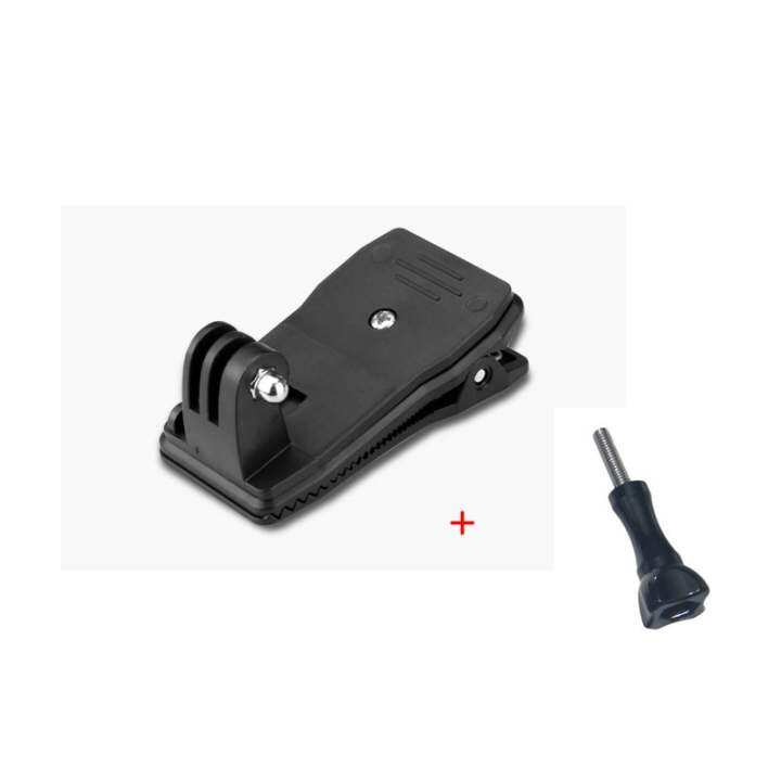 Kẹp Ba Lô Xoay 360 Độ Phụ Kiện Máy Ảnh Có Vít, Dành Cho Hero 7/6/5/4/3/3 + SJCAM SJ4000 Xiaomi Yi 4K