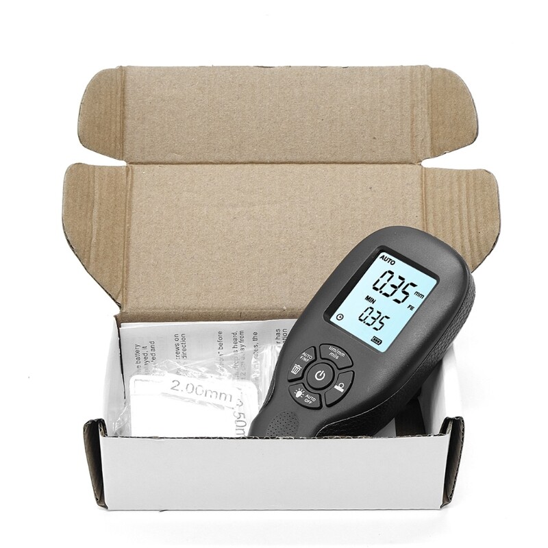 Paint Coating Thickness Gauge Digital Mil Thickness Meter with Backlight LCD Display Compatible with Car Automotive